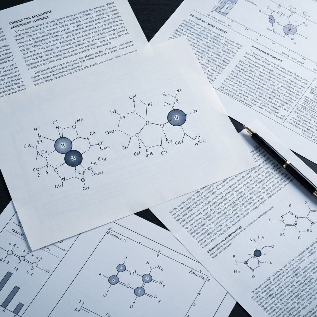 Research papers and scientific diagrams