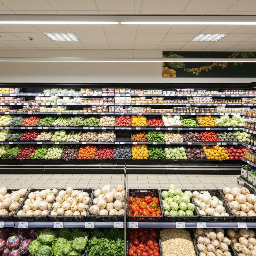 Supermarket produce section